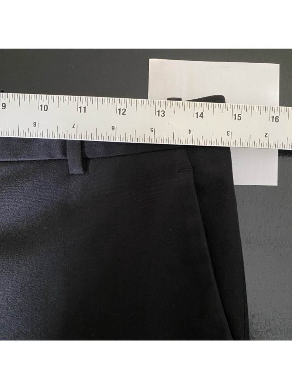 Theory Hartsdale Pants 2 Straight Leg Ankle Black Trouser Minimalist Office Work - Picture 10 of 13